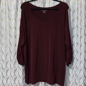 Purple cold shoulder